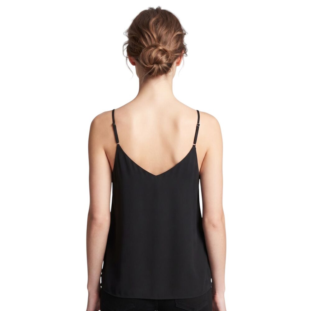 Tahari Black Cami Mesh Lined Tank Size XL - Picture 2 of 13